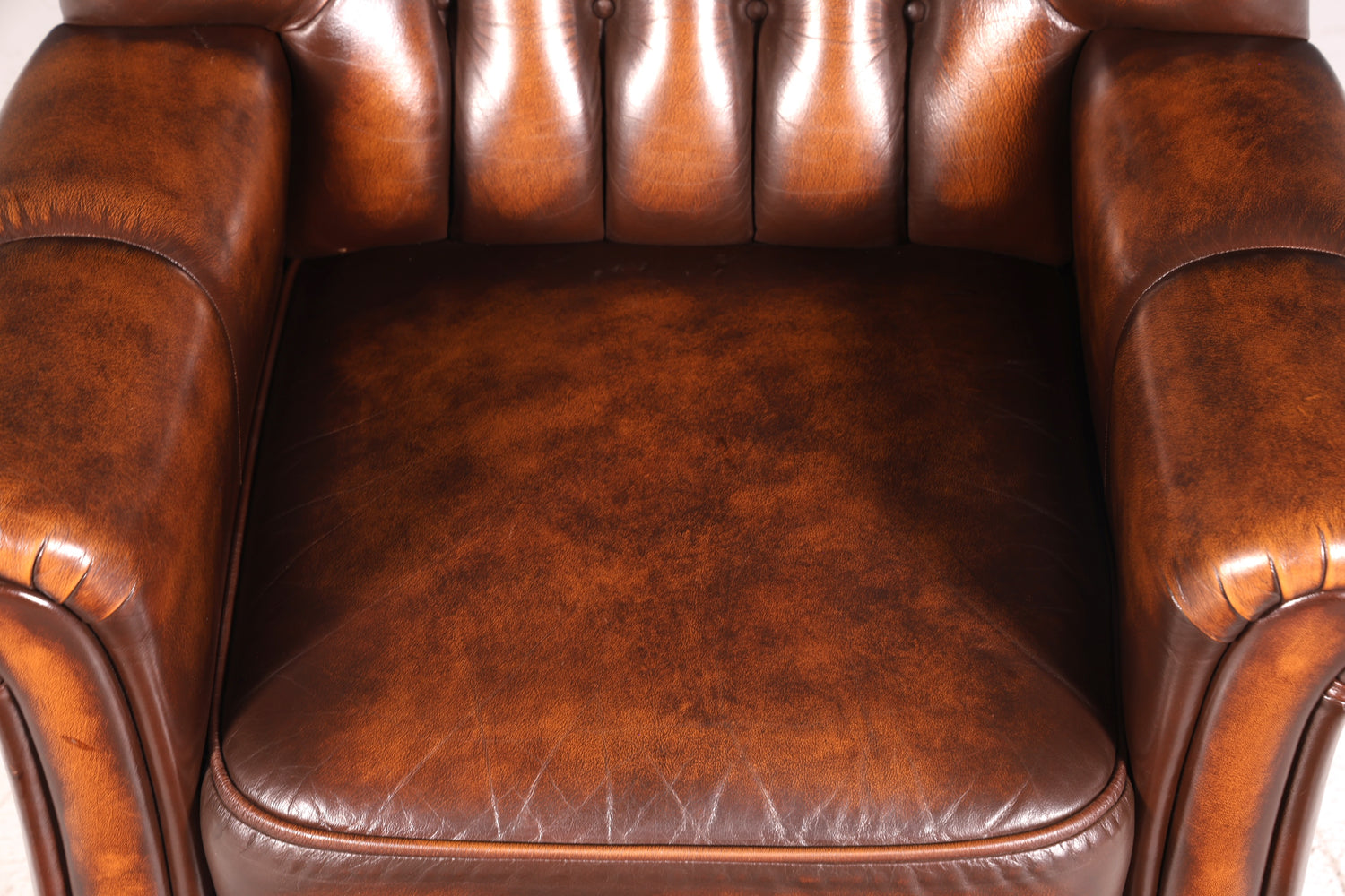 Stilvoller Original Chesterfield Sessel Englischer Armlehnsessel Englisch Herrensessel 3 von 3