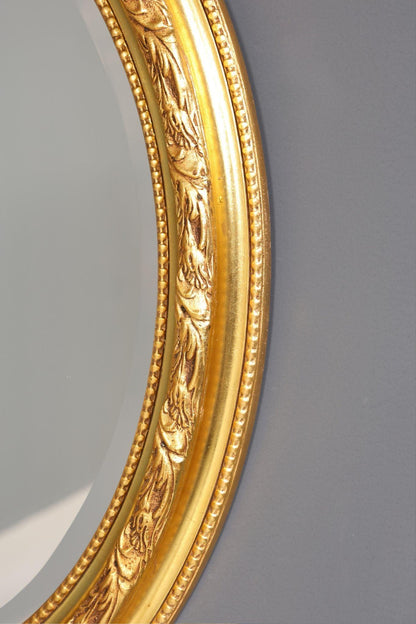 Stilvoller Ovaler Prunk Barock Stil Wandspiegel Ornamenten Gold Spiegel Flurspiegel