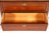 Edle Louis Philippe Kommode um 1880 Biedermeier Antik Mahagoni Sideboard Schubladen Kommode