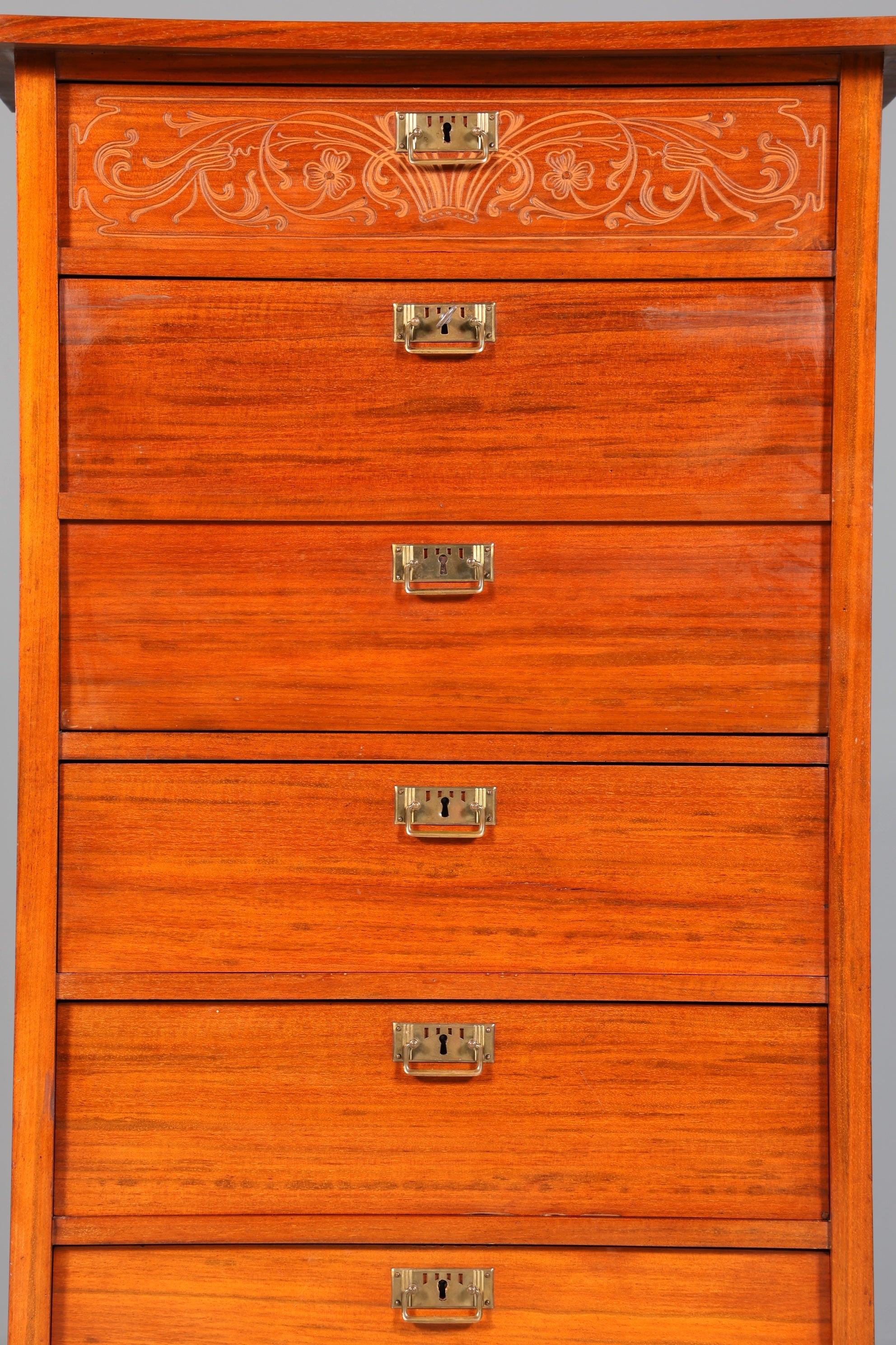 Stilvoller Jugendstil Sekretär Gründerzeit Vertiko Antik Kommode um 1900