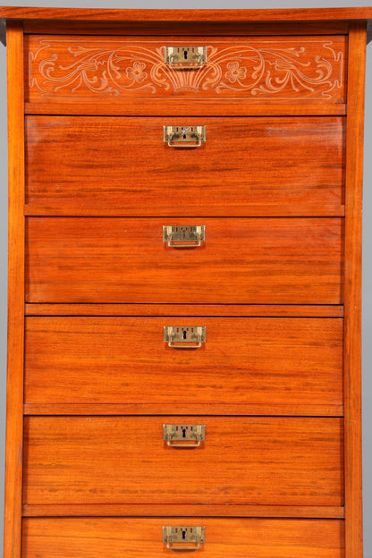 Stilvoller Jugendstil Sekretär Gründerzeit Vertiko Antik Kommode um 1900