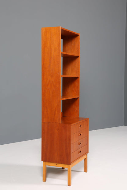 Wunderschönes Mid Century Regal &quot;Made in Denmark&quot; Teak Holz Bücherregal Schrank