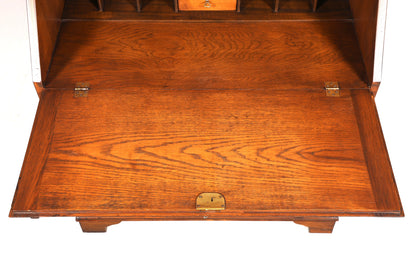 Edler Englischer Sekretär Eiche Holz Reprodux Bürotisch Bevan Funnell Office Table Schreibkommode