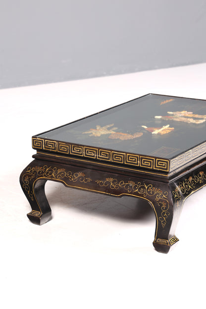 Traumhafter Chinesischer Couchtisch Asia Tisch Ablagetisch mit Asiatischen Motiven