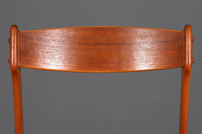 4x Original Erik Buch Stühle von Oddense Maskinsnedkeri A-S  Mid Century Danish Design Teak Holz Esszimmer Stühle Küchenstühle