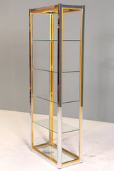 Wunderschönes Bücherregal Design by Renato Zevi Chrome Regal Mid Century Buchablage 1 von 2