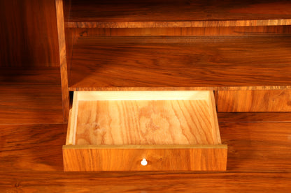 Wunderschöner Mid Century Schrank Sekretär Vintage Bücherregal Retro Highboard Regal 60s