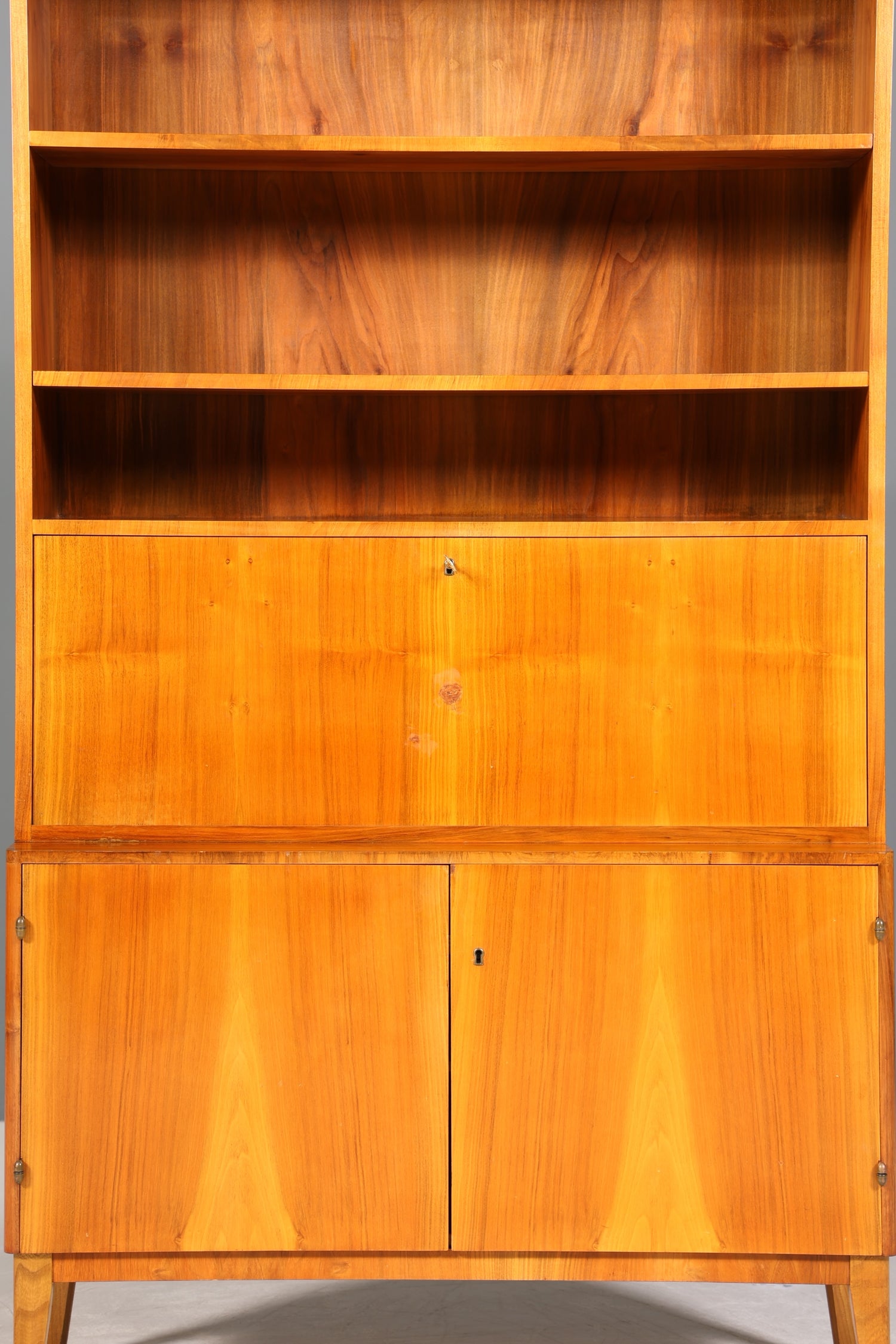 Wunderschöner Mid Century Schrank Sekretär Vintage Bücherregal Retro Highboard Regal 60s