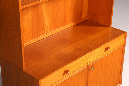 Traumhaftes Mid Century Regal Teak Holz Schrank Danish Design Retro Kommode Vintage Bücherregal 60er Jahre 2 von 2