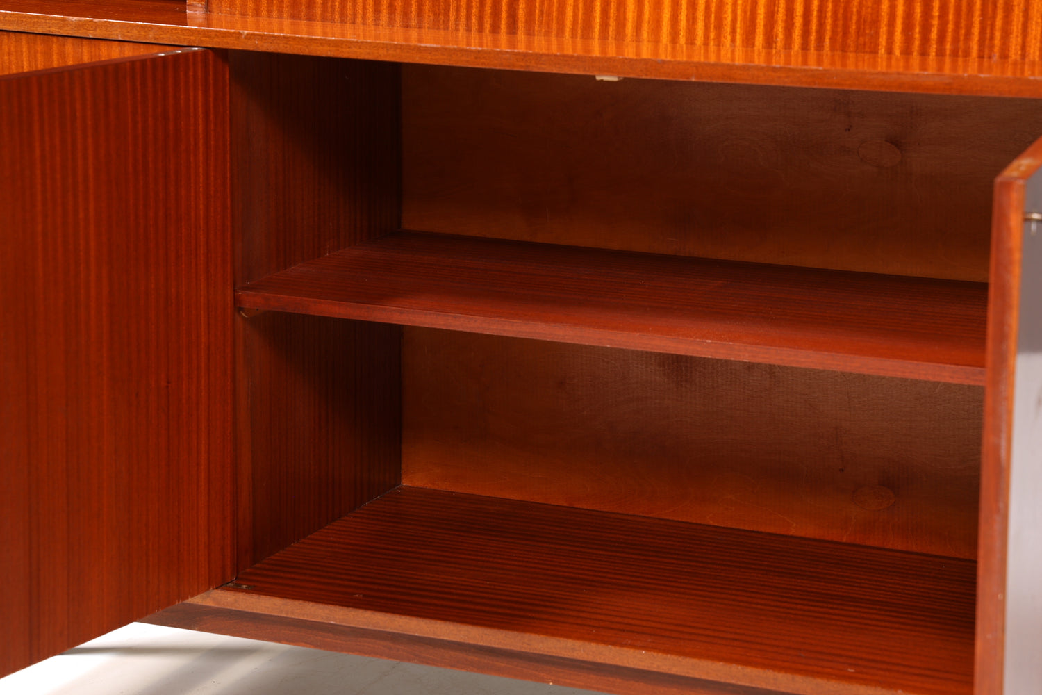 Schlichter Mid Century Schrank Sekretär Bücherregal Retro Highboard Vintage Regal 60s