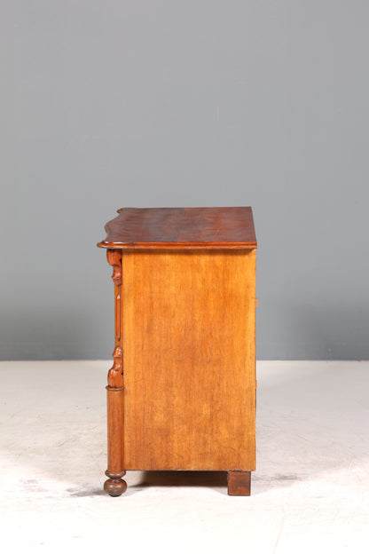 Wunderschöne Louis Philippe Kommode Gründerzeit Sideboard um 1880 Schubladenkommode Antik Wäschekommode