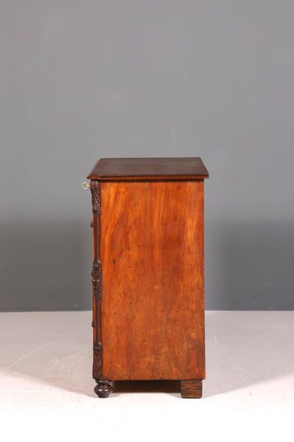 Wunderschöne Louis Philippe Kommode Nussbaum Gründerzeit Schubladen Kommode Sideboard um 1880