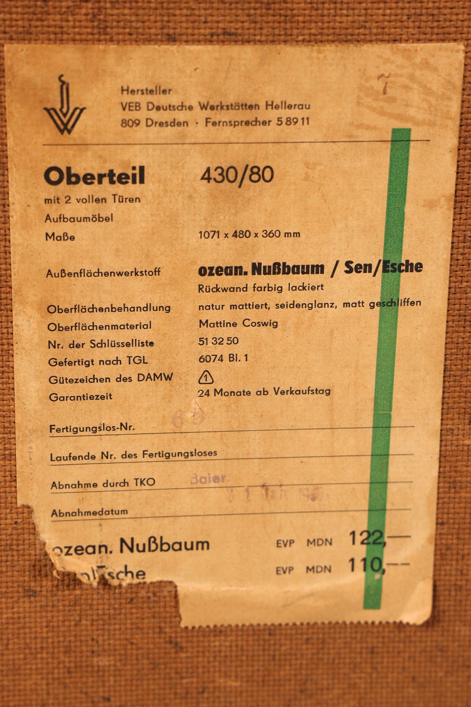 Traumhafte Original Hellerau Kommode Joachim Nebelung 430 Bauhaus Retro Schrank