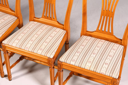 4x Traumhafte Stühle im Gustavianischem Stil Englisch Küchenstühle Antik Stil Esszimmer Stuhl Set