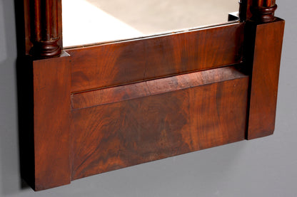 Wunderschöner Biedermeier Spiegel um 1860 Louis Philippe Wandspiegel Antik Holzspiegel Flurspiegel