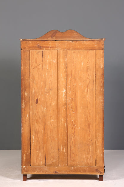 Traumhafter Louis Philippe Schrank Biedermeier Kleiderschrank echt Holz Dielenschrank Wäscheschrank um 1880