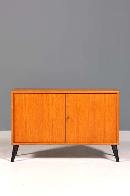 Schlichter Mid Century Schrank WMK Möbel Vintage Retro Kommode Flur Kommode 60s Regal Sideboard 1 von 2