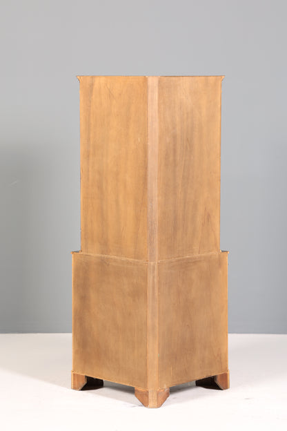 Wunderschöne Englische Eckvitrine Bibliothek Bücherschrank UK Vitrine Buffet Schrank 60s Jahre