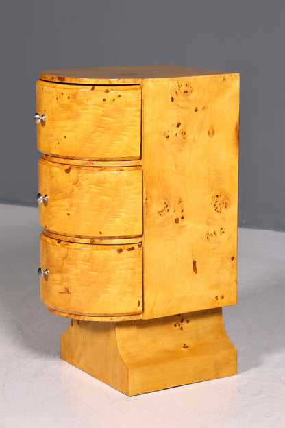 Wunderschöne Art Deco Design Kommode Birke Beistelltisch Modern Kult Schubladenkommode