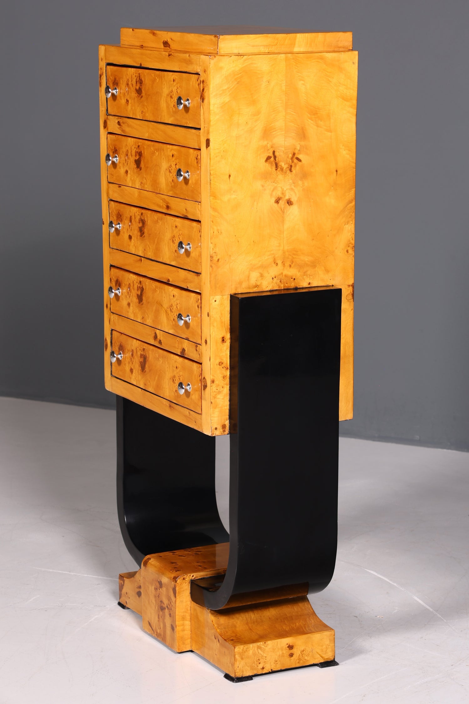 Traumhaftes Art Deco Design Highboard Biedermeier Stil Kommode Vertiko Schubladenkommode