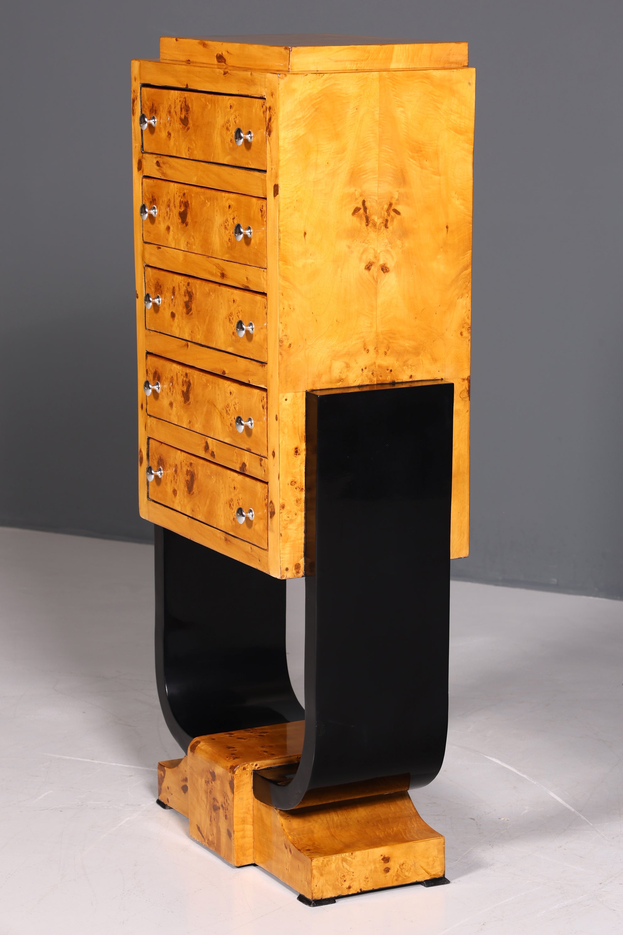 Traumhaftes Art Deco Design Highboard Biedermeier Stil Kommode Vertiko Schubladenkommode