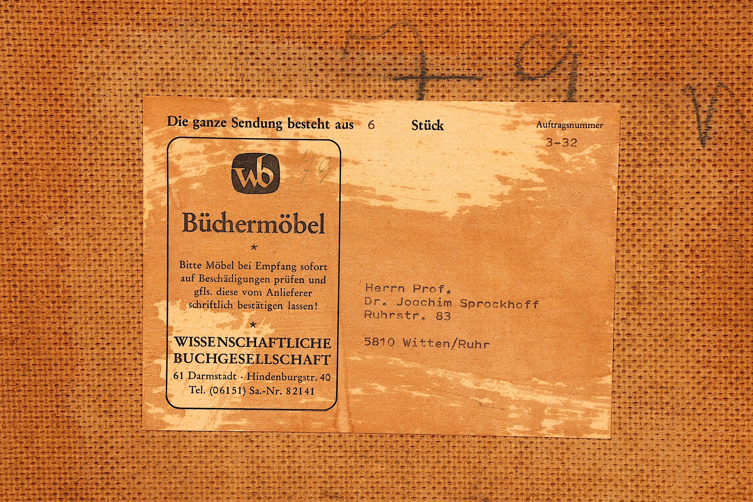 Wunderschöne Mid Century Kommode Vintage Schiebetür WB Schrank 60er Jahre 1 von 4