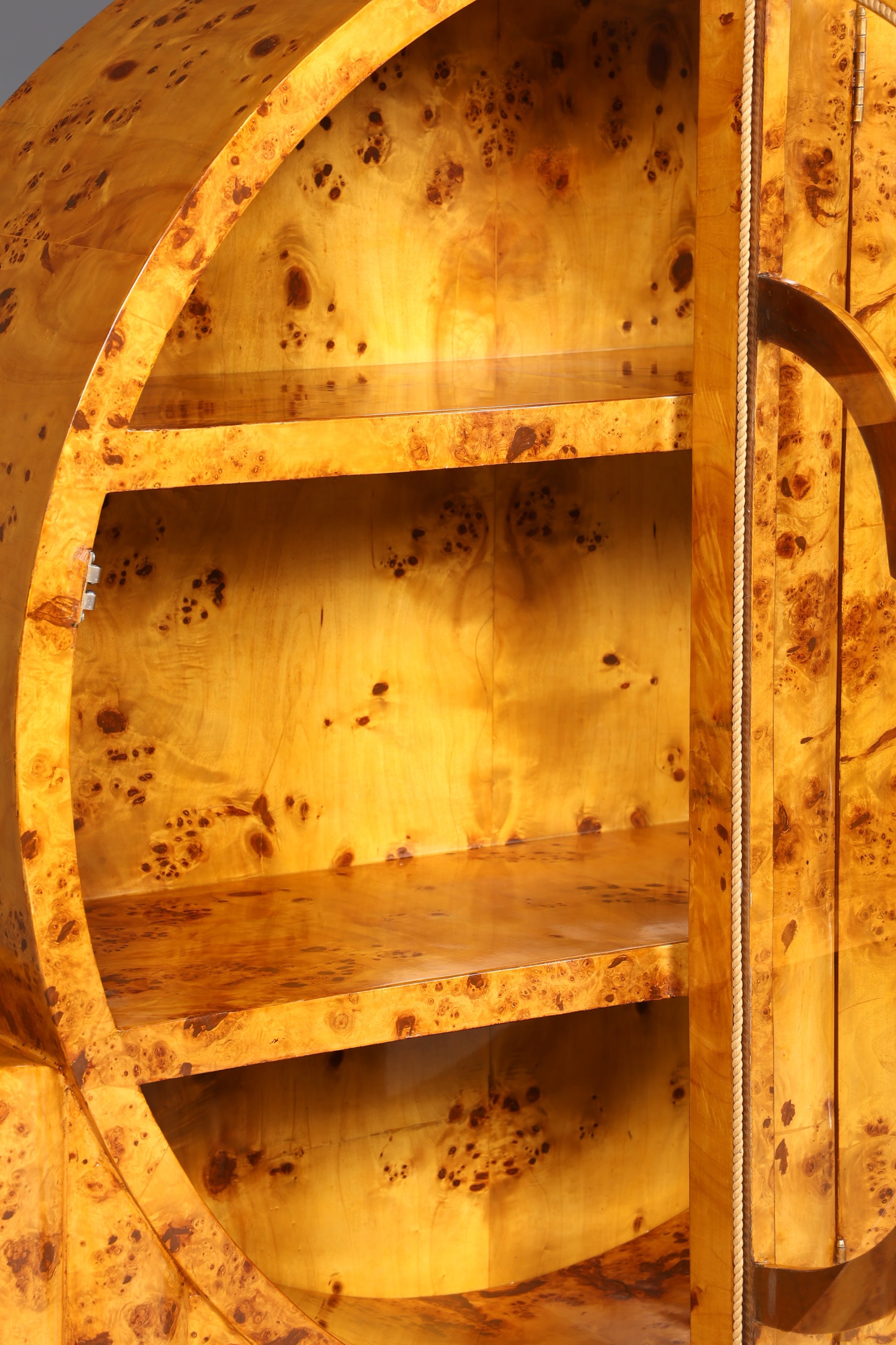 Beeindruckende Art Deco Design Vitrine Bücherregal Kult Regal Bookshelf Buchablage Regal Glasschrank