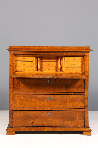 Wunderschöner Biedermeier Sekretär Vertiko Antik Kommode Louis Philippe Schreibkommode