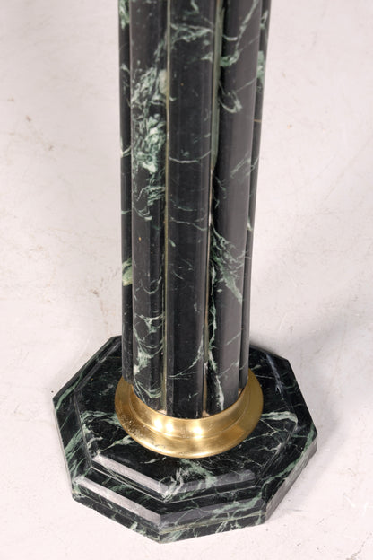 Wunderschöne Barock Stil Säule Louis XV Marmor Blumensäule Naturstein grün Sockel Ablage