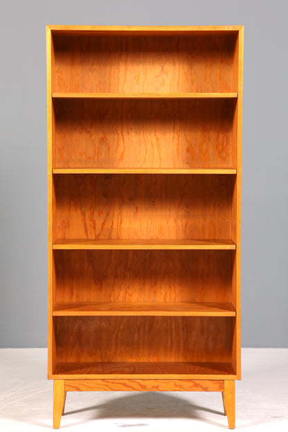 Stilvolles Mid Century Regal echt Holz Vintage Bücherregal Schrank Buchablage 60s Bookshelf 2 von 5