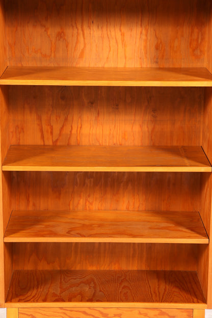 Stilvolles Mid Century Regal echt Holz Vintage Bücherregal Schrank Buchablage 60s Bookshelf 2 von 5