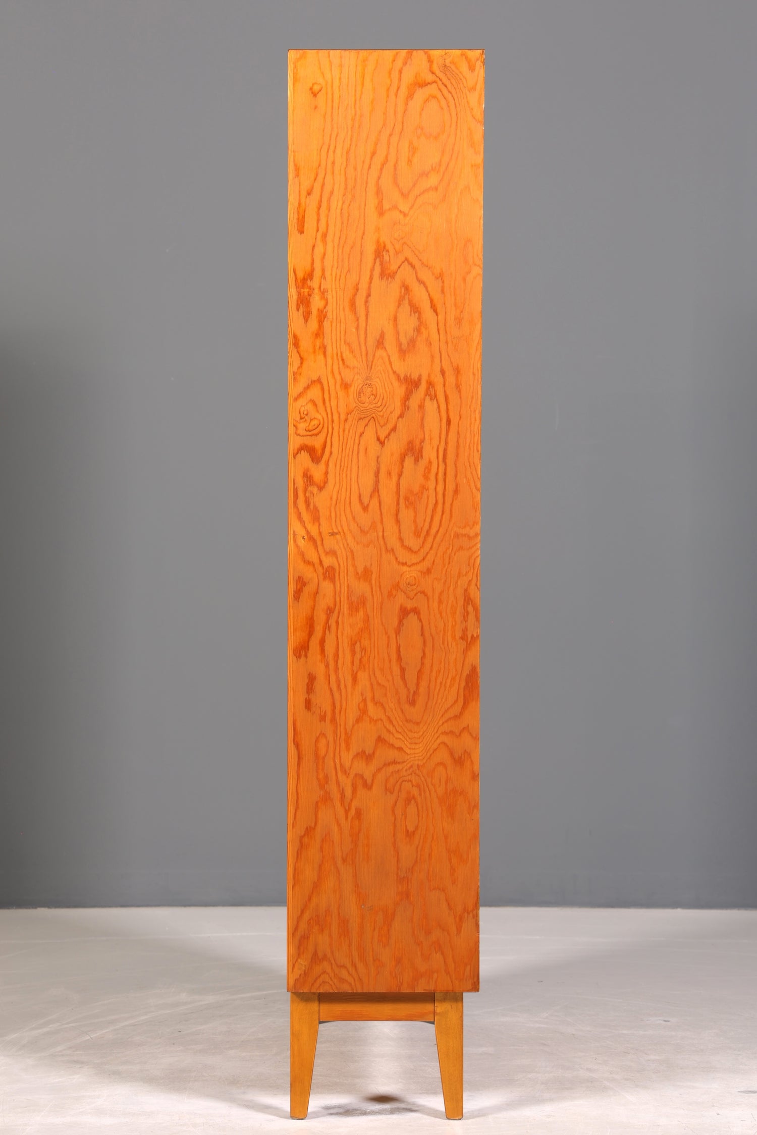 Stilvolles Mid Century Regal echt Holz Vintage Bücherregal Schrank Buchablage 60s Bookshelf 3 von 5