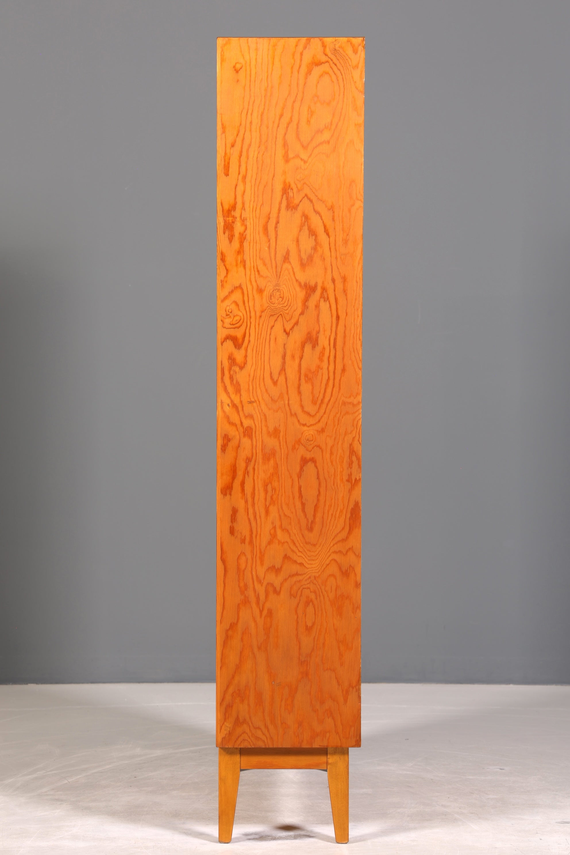 Stilvolles Mid Century Regal echt Holz Vintage Bücherregal Schrank Buchablage 60s Bookshelf 3 von 5