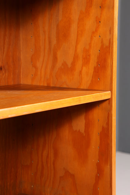 Stilvolles Mid Century Regal echt Holz Vintage Bücherregal Schrank Buchablage 60s Bookshelf 3 von 5