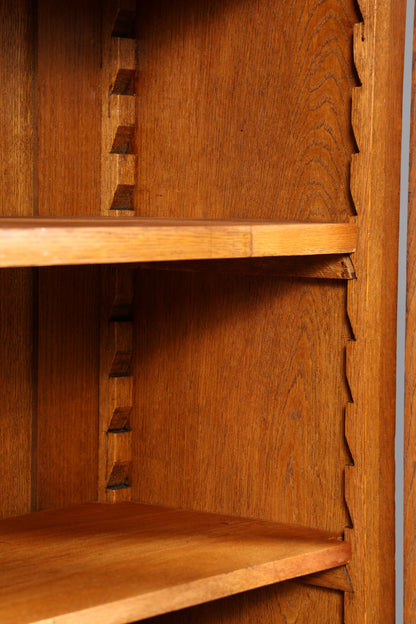 Edler Gründerzeit Vitrine um 1880 Schrank Antik Jugendstil Eiche Bücherregal