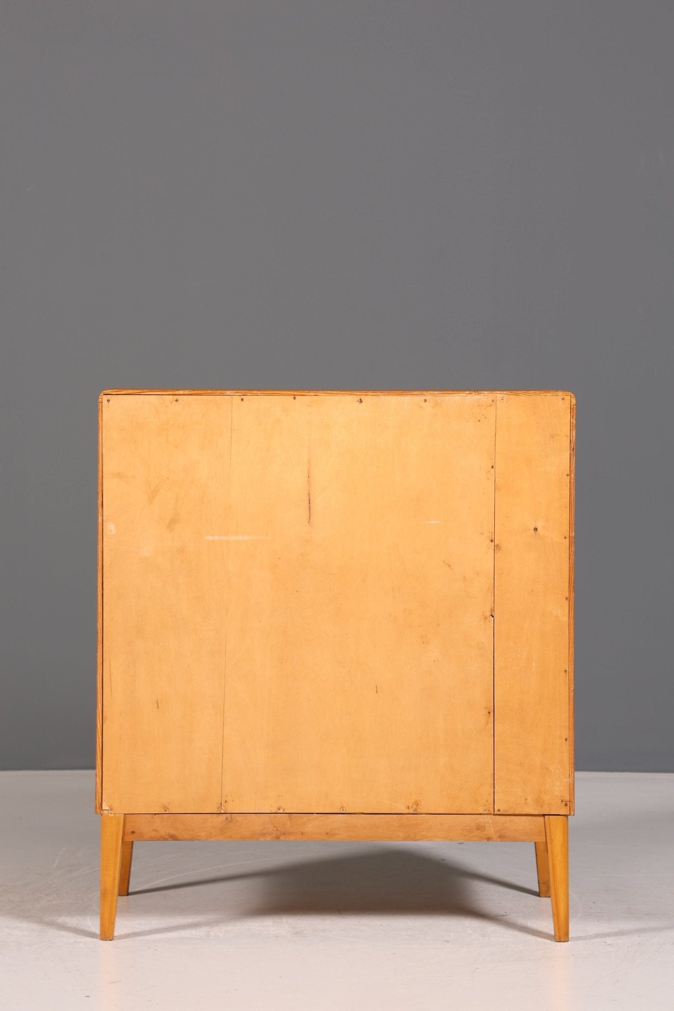 Mid Century Rollladen Sekretär echt Holz Büro Schrank Vintage Schreibkommode