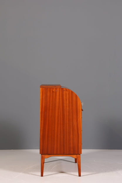 Mid Century Rollladen Sekretär von Bröderna Gustafssons Träindustri &quot;Made in Sweden&quot; Büro Schrank Schreibkommode 60s Schreibmöbel