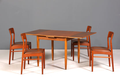 Traumhafter Mid Century Esstisch ausziehbarer Danish Design Teak Holz Küchentisch Esszimmer Tisch