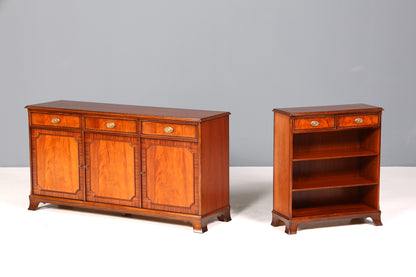 Traumhaftes Englisches Sideboard Original Heldense Buffet Antik Stil Mahagoni Schrank Anrichte