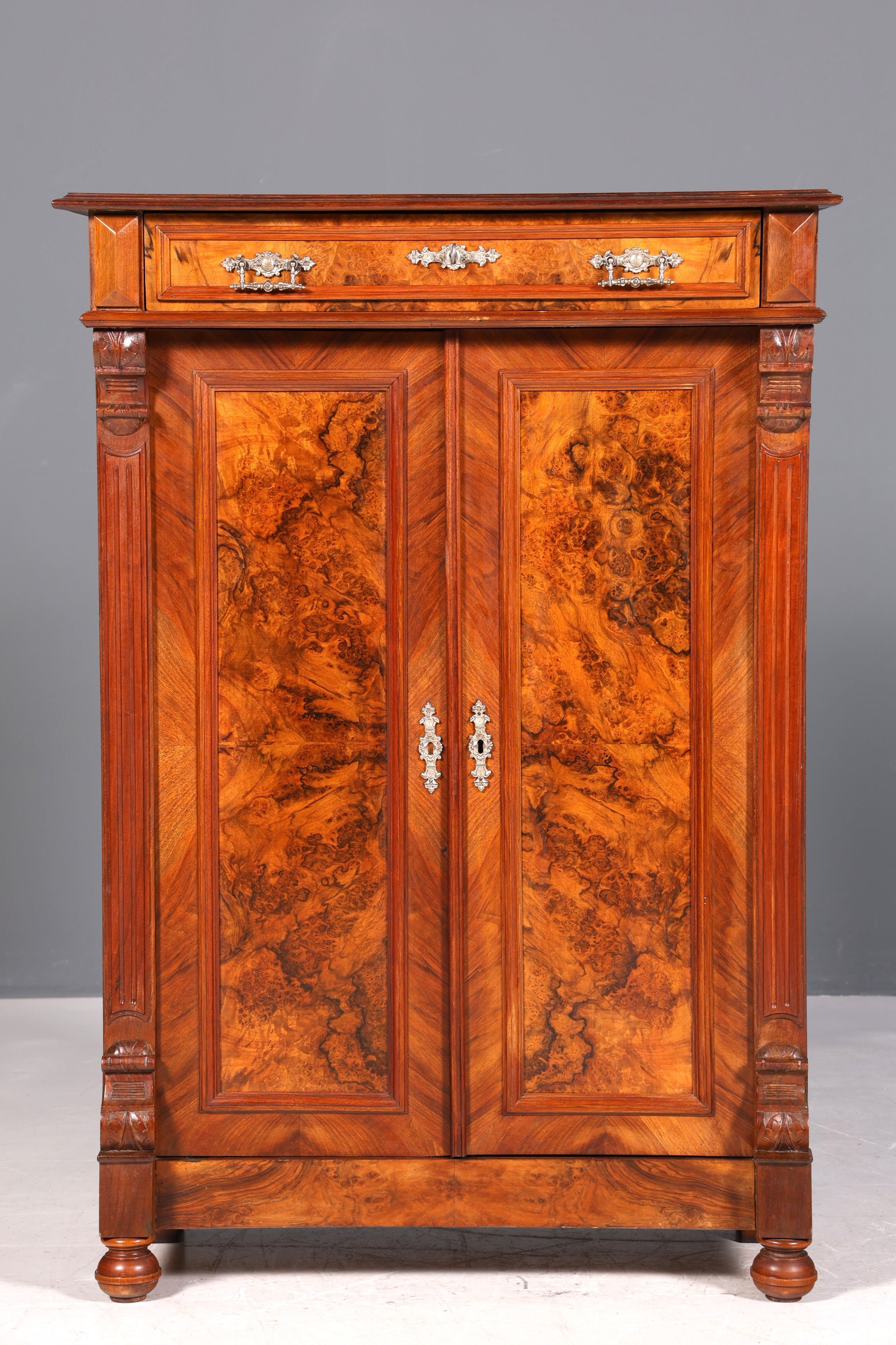 Wunderschönes Gründerzeit Vertiko Jugendstil Schrank Antik Highboard Kommode