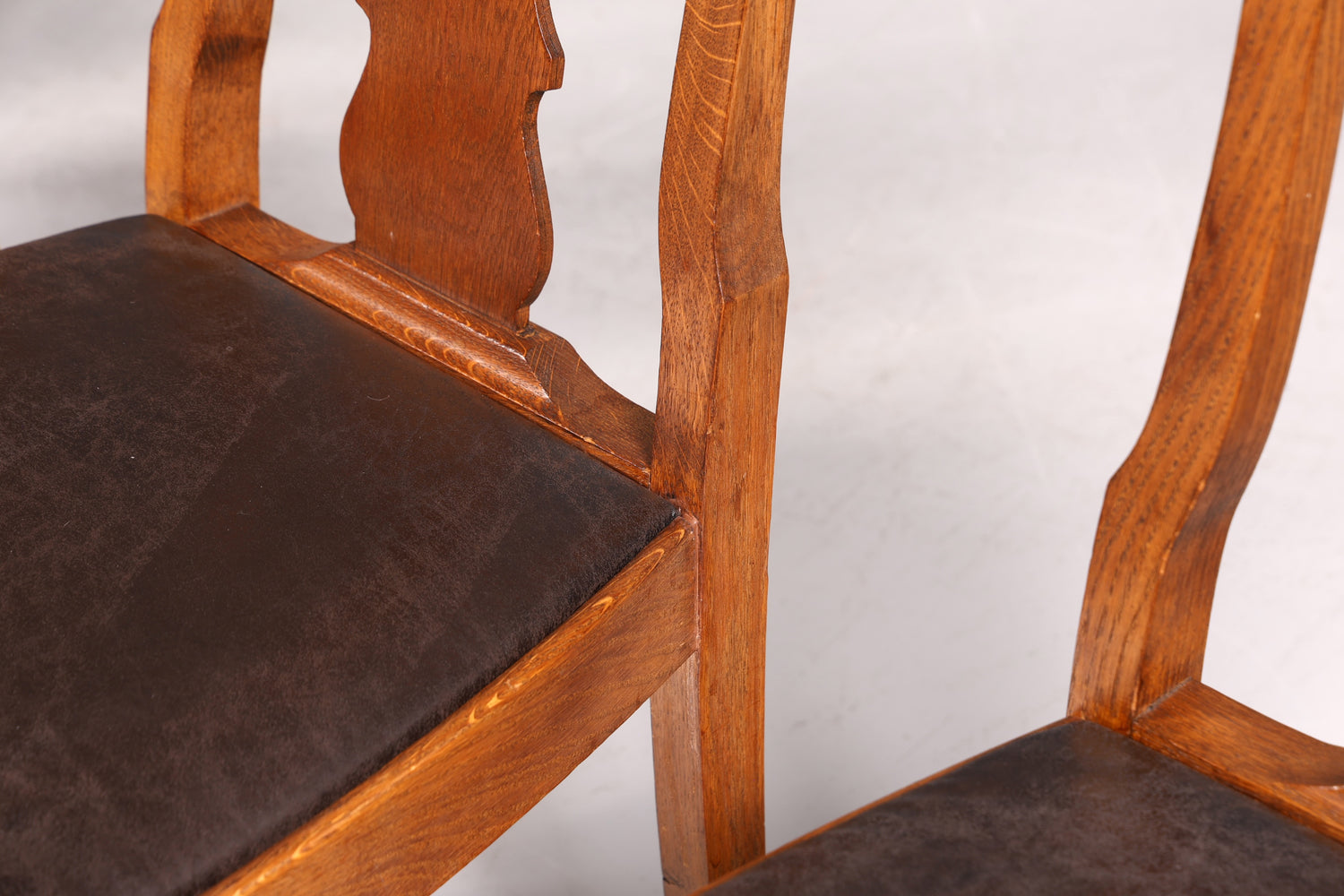 6x Wunderschöne Jugendstil Stühle um 1910 Antik Stuhl Set Chippendale Küchenstühle Esszimmer Stühle