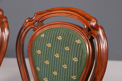 6x Traumhafte Louis Philippe Stühle um 1880 Biedermeier Stuhl Set Antik Esszimmer Stühle Küchenstuhlset