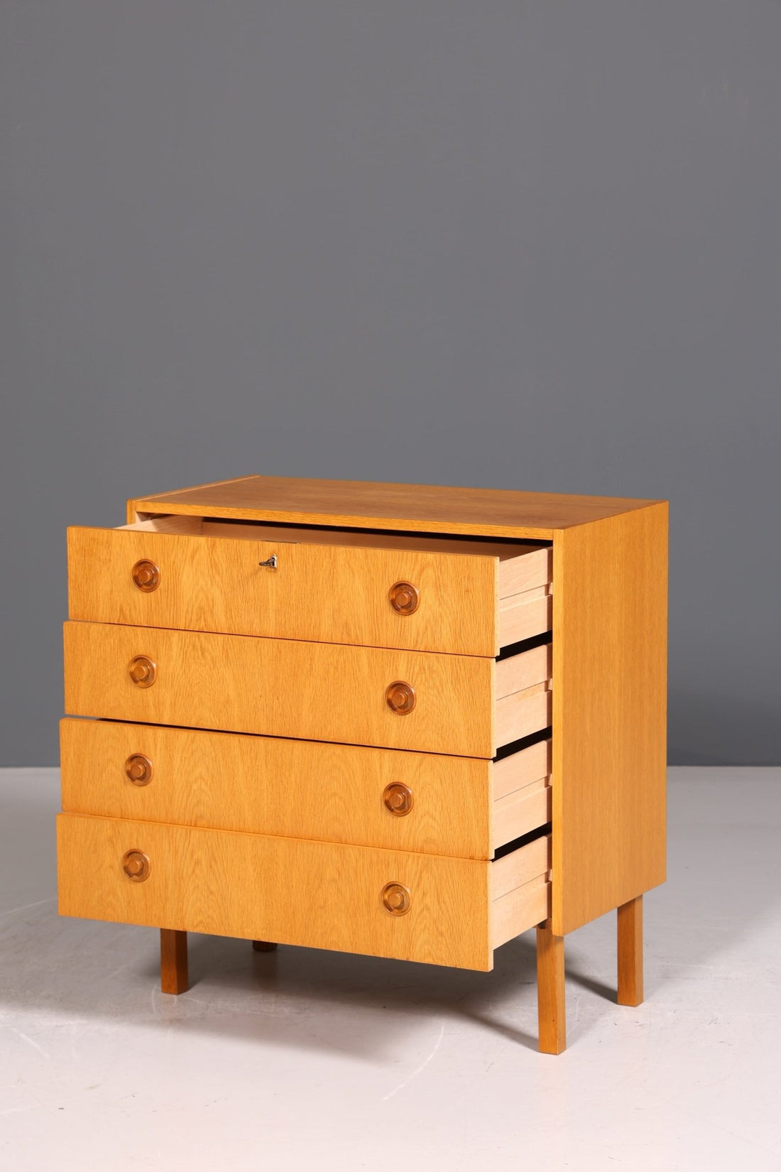 Schlichte Mid Century Kommode Vintage 60s 70s Flurkommode Schubladenkommode
