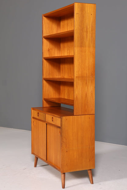 Schlichtes Mid Century Regal &quot;Made in Denmark&quot; schiebetür Schrank Danish Design Retro Kommode Vintage Bücherregal 60s 2 von 2