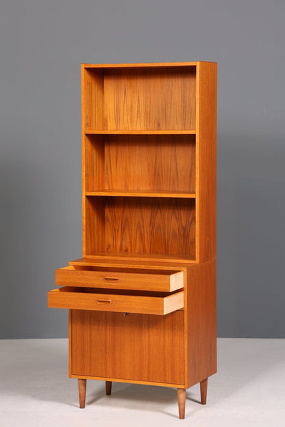 Schlichtes Mid Century Regal Vintage Schrank Retro Bücherregal 60s Buchablage