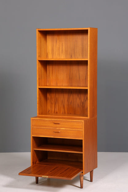 Schlichtes Mid Century Regal Vintage Schrank Retro Bücherregal 60s Buchablage