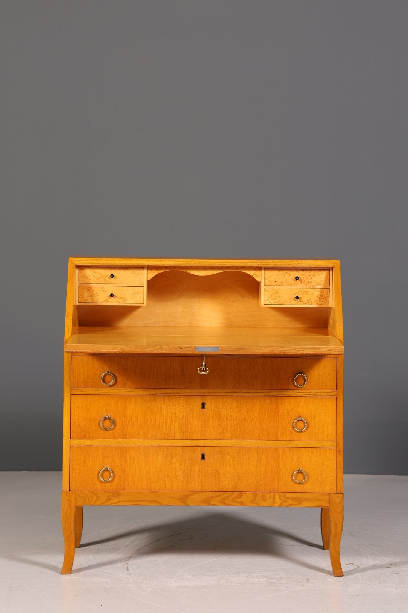 Stilvolle Mid Century Sekretär Danish Design Retro Büro Schrank Vintage Büro Kommode