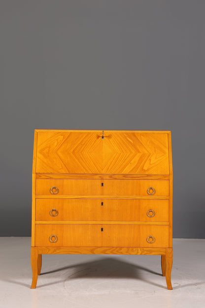 Stilvolle Mid Century Sekretär Danish Design Retro Büro Schrank Vintage Büro Kommode