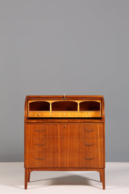 Stilvoller Mid Century Rollladen Sekretär Danish Design Büro Schrank Vintage Büro Kommode