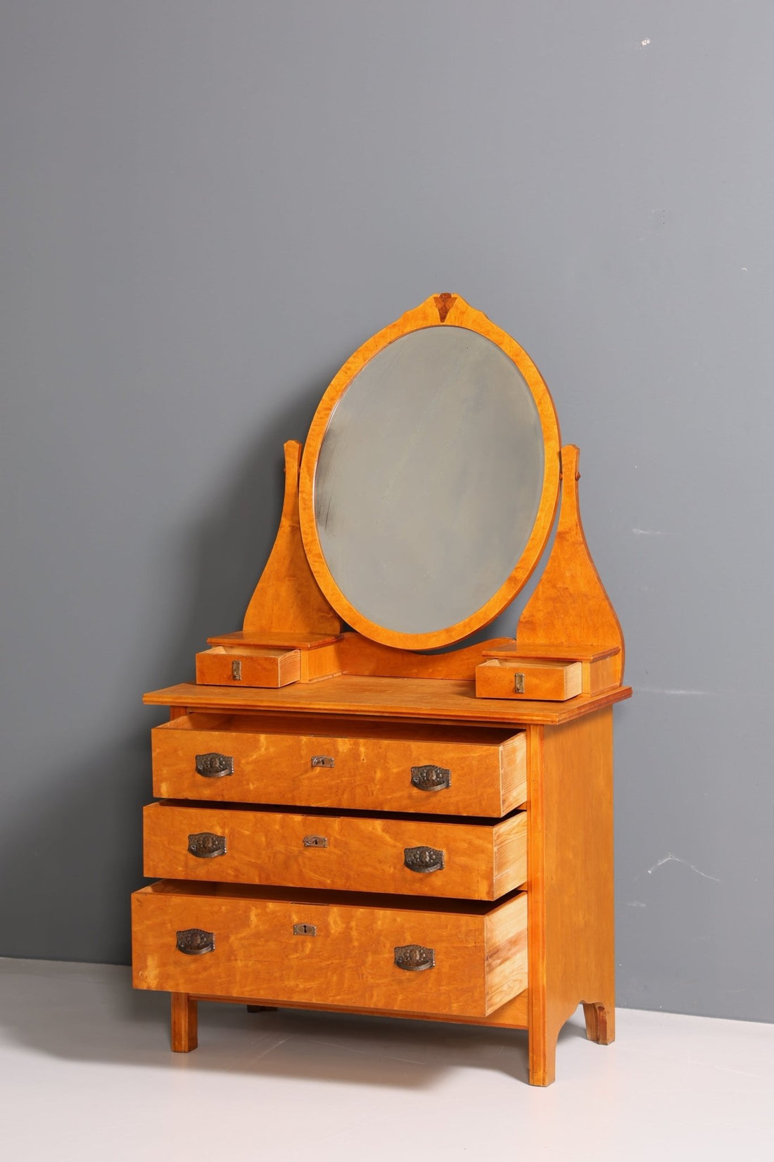 Traumhafte Jugendstil Kommode Antik Sideboard mit Spiegel Flurkommode